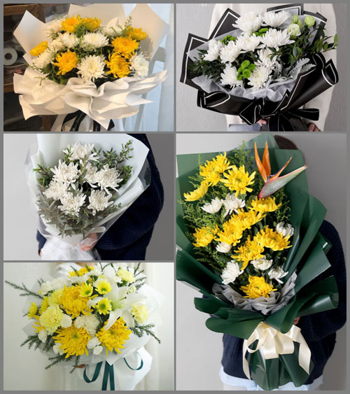 广东梅州市蕉岭县南磜镇左槐村白事花束代送